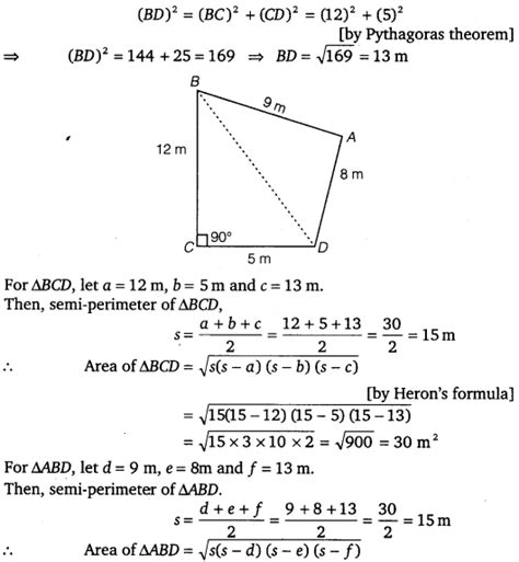 Ncert Solutions For Class Maths Chapter Herons Formula Ex