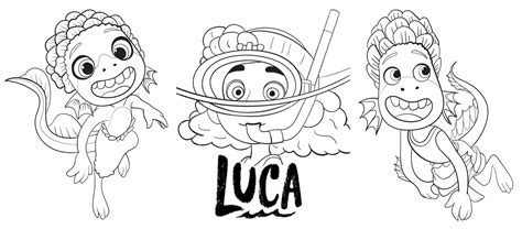 Easy Luca Coloring Page Easy Drawing Guides