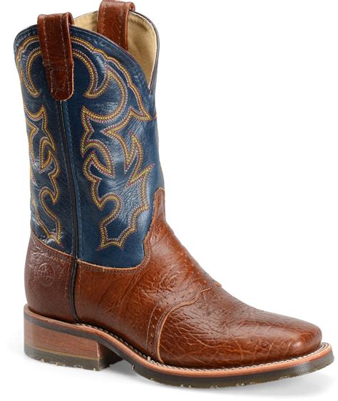 Double H Boot Wide Square Toe Ice Roper In Brandyblue