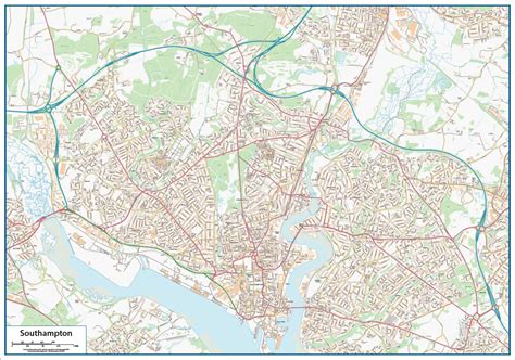 Southampton Street Map Cosmographics Ltd