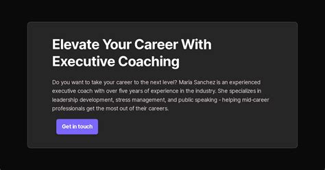 Copy Of Elevate Your Career With Executive Coaching