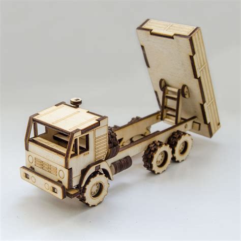 Laser Cut Dump Truck Toy Free Vector Cdr Download