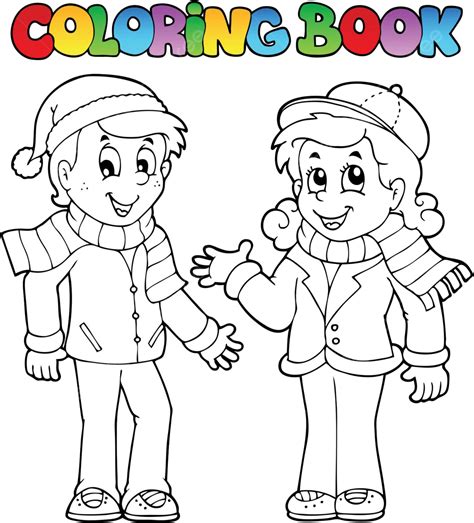 Dibujo De Vectores Coloring Book Kids Theme 1 Vector Png Dibujos