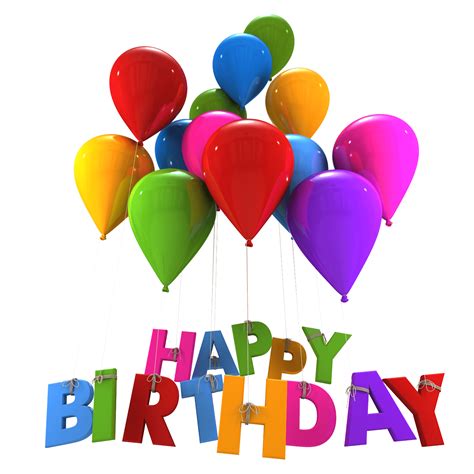 Happy Birthday To You Con Globos Png Transparente Stickpng Images