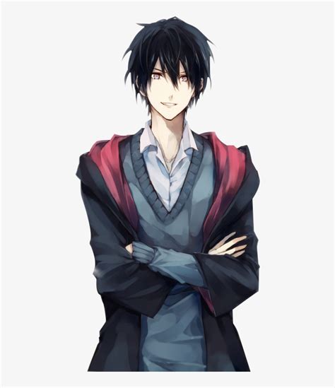 But, these characteristics are mostly for girls. Male Black Hair Anime Characters - Free Transparent PNG ...