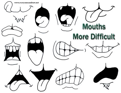Animal's mouths more difficult a | DRAWING Bits_&_Pieces | Pinterest