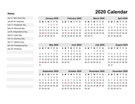 Printable Calendar Labs 2020 Calendar Printables Free Templates