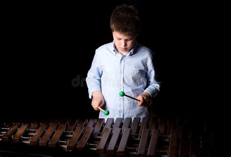 Boy Playing On Xylophone Stock Image Image Of Child 65828241