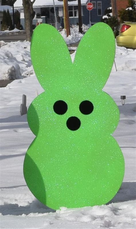 1 33 Easter Peep Easter Bunny Outdoor Yard Art Easter Etsy Easter