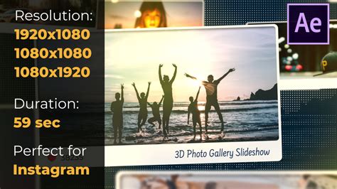 3d photo gallery slideshow after effects templates motion array