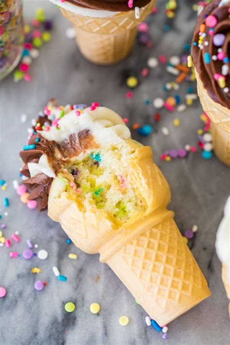 How To Bake Cupcakes In Ice Cream Cones