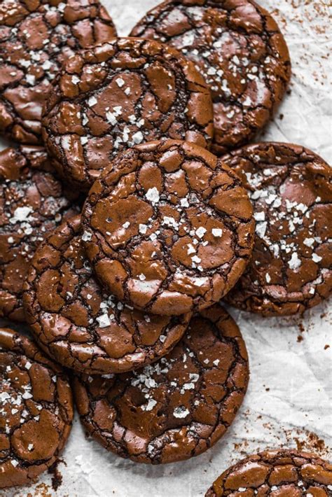Fudgy Brownie Crinkle Cookies Recipe Cookie Recipes Fudgy Cookie