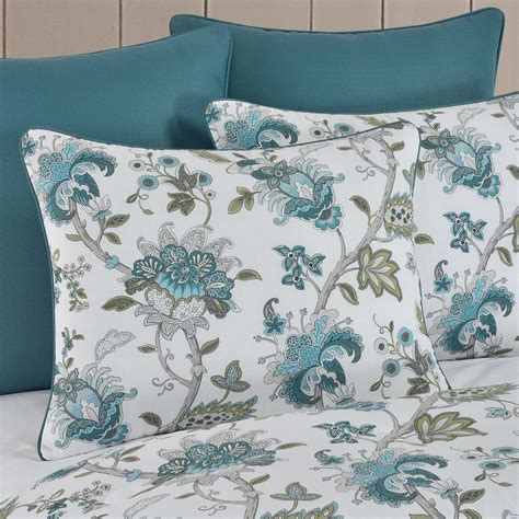 Rosanna King 4 Piece Comforter Set Teal By Jqueen New York