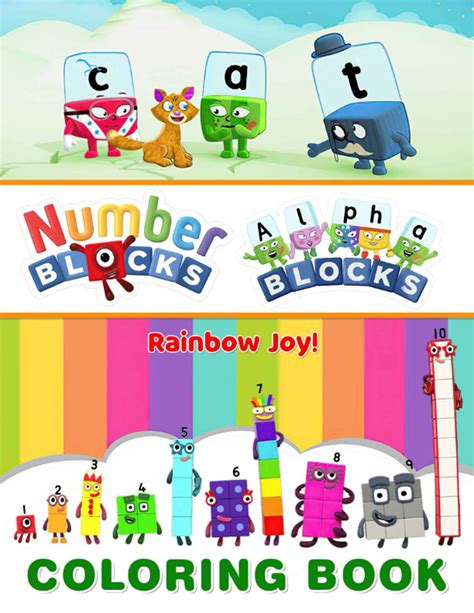 Buy Rainbow Joy Alphablock Numberblocks Coloring Book Creative