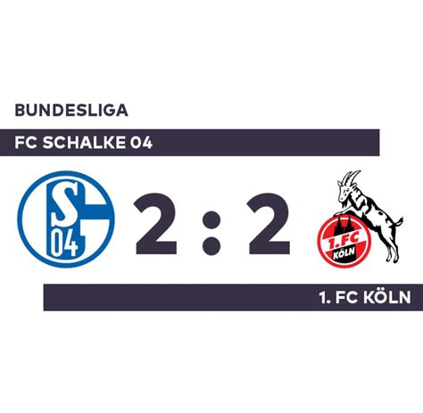 Februar 1948 durch zusammenschluss der beiden fußballvereine kölner bc 01 und spvgg sülz 07 gegründet. FC Schalke 04 - 1. FC Köln: Punkteteilung trotz Doppelpack ...