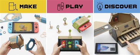 Nintendo Labo Interactive Cardboard Creations For The Nintendo Switch