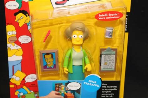 The Simpsons Edna Krabappel Intelli Tronic Voice Activation By Playmates 1839 Picclick