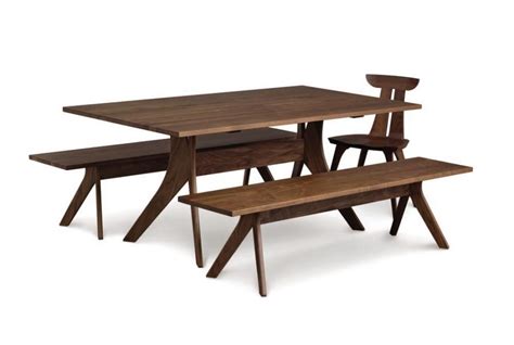 Copeland Furniture Natural Hardwood Furniture From Vermont Audrey Fixed Top Tables In Walnut
