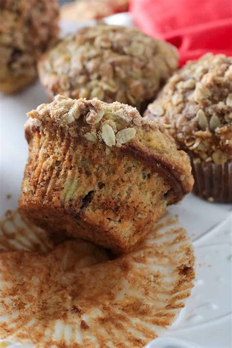 Banana Chocolate Chip Oatmeal Muffins Woman Scribbles