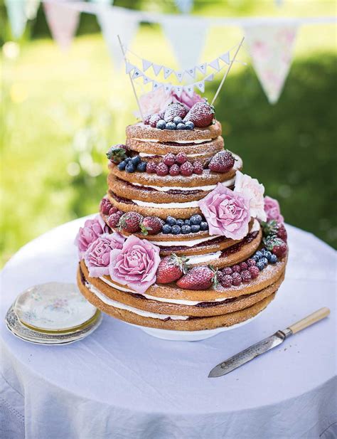 ‘naked Victoria Sponge Wedding Cake Sainsburys Magazine