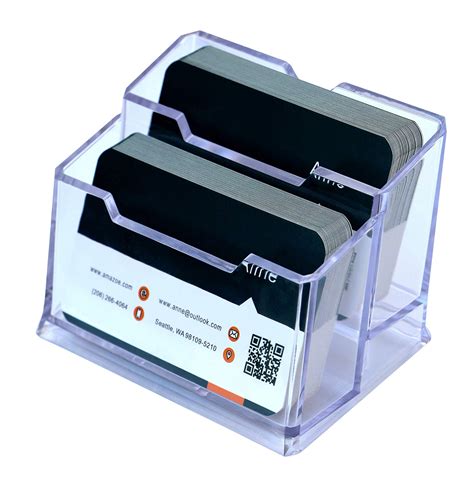 Buy Dahsha Premium Business Card Holder 2 Tiers Acrylic Visiting Card