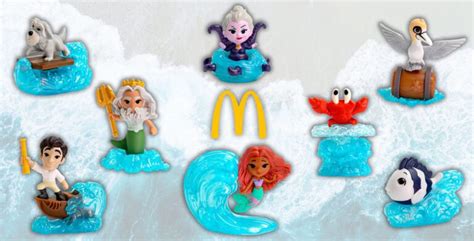 The Little Mermaid Mcdonalds Happy Meal Toys Have Arrived