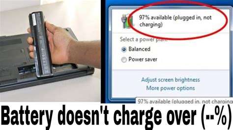Laptop Battery Not Charging Plugged In But Not Charging Windows 10