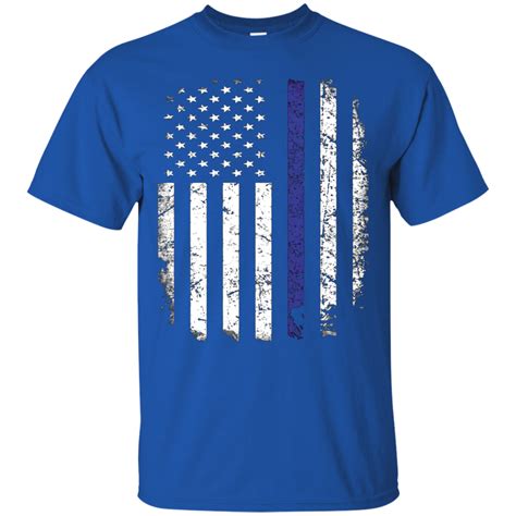 Thin Blue Line American Flag Police Shirt Blue Lives Matter Shirt