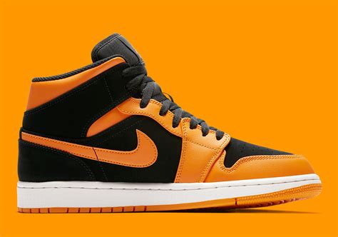 Air Jordan 1 Mid Blackorange Release Info 554724 081