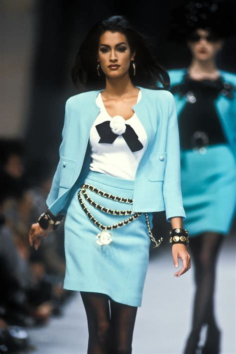 Yasmeen Ghauri Chanel Runway 1992 Fashion 90s Runway Fashion