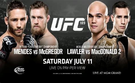 Ufc 189 Poster Fanmma