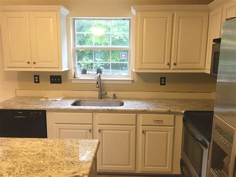 Scope of work/what to expect doors and drawer fronts will be removed and taken to shop/paint booth to be sanded, prepped, primed, painted and allowed to sufficiently dry prior to being transported back to customers' home. Our Work | Kitchen Cabinet Pros