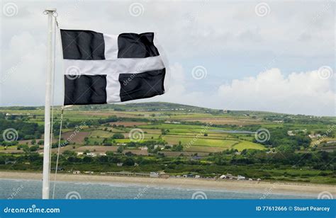 Cornwall Flag Stock Photo Image Of Flagstaff Flag Flagpole 77612666