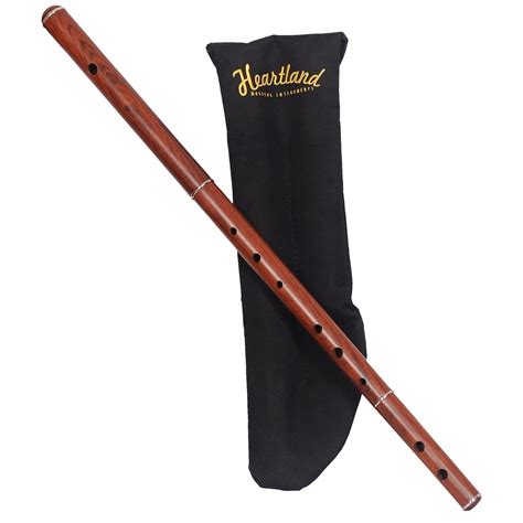 Irish Flute D Melody Rosewood Without Tuning Glides With Padded Pouch
