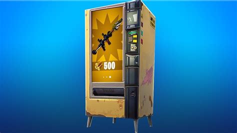 The new vending machine item went live in fortnite around 24 hours ago, and if you've got a few resources stockpiled and going spare, you can feed them to the machine in exchange for new items and weapons. Fortnite Vending Machine Locations and What They Do ...