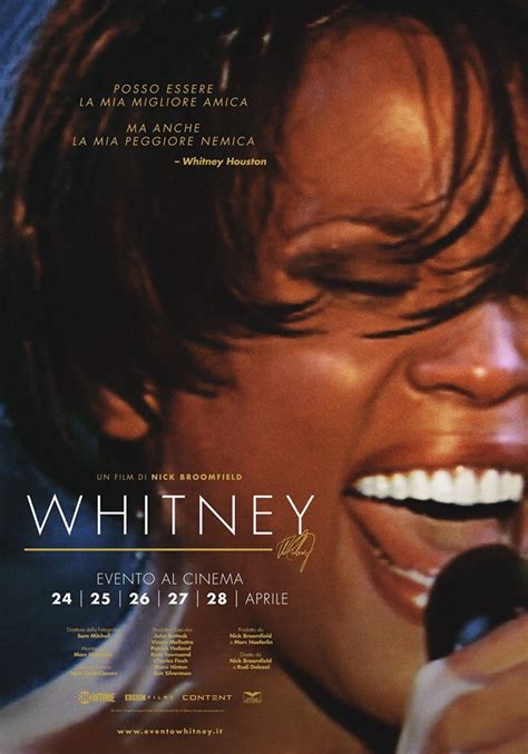 Whitney Houston Evento Al Cinema Il 24 25 26 27 E 28 Aprile RB
