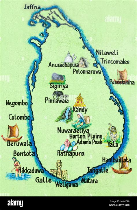 Sri Lanka Map Hi Res Stock Photography And Images Alamy