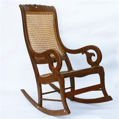 Victorian Style Cane Rocking Chair Ebth