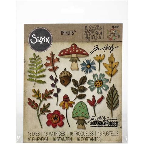 Sizzix Thinlits Funky Foliage Die Set By Tim Holtz Michaels