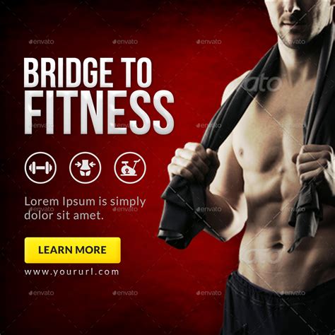 Fitness Banners Bundle 10 Sets 180 Banners By Hyov Graphicriver