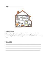 english worksheets house worksheets page