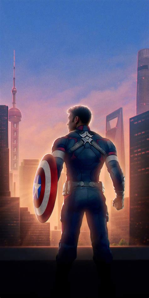 1080x2160 Captain America Avengers Endgame Chinese Poster One Plus 5t