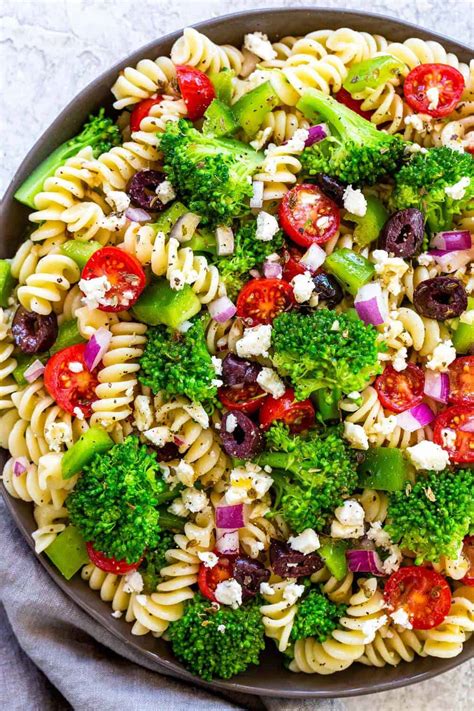 Greek Broccoli Pasta Salad The Recipe Critic