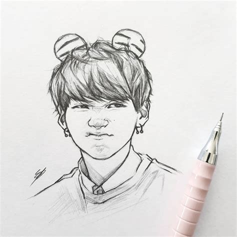 Kpop Drawings Art Drawings Sketches Fan Art Fanart Bts K Pop Porn Sex Picture