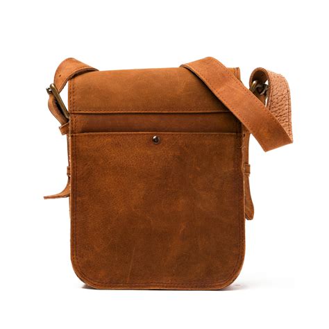 Distressed Leather Cross Body Messenger Bag Brown Hides Canada
