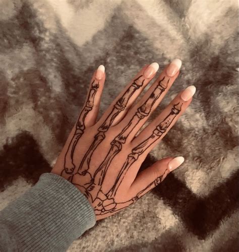 Katiejerwin On Ig Skeleton Hand Tattoo Hand Tattoos Tattoos