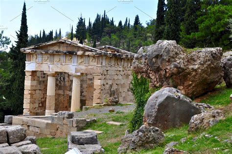 Delphi Ruins In Greece High Quality Stock Photos Creative Market