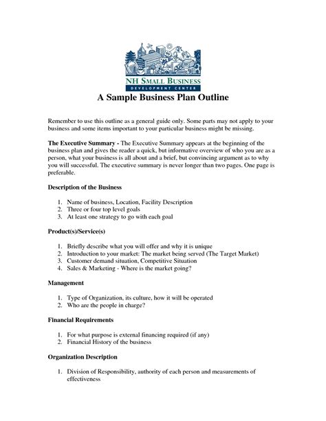 Agriculture business planning workbook property of: Free Printable Business Plan Sample Form (GENERIC ...