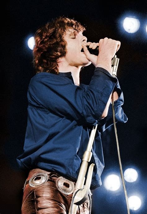 Jim Morrison On Stage At The Hollywood Bowl 1968 Rock Legends Music