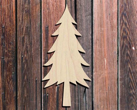 Pine Tree Cutout Wood Cutouts Wood Crafts Diy Project Etsy